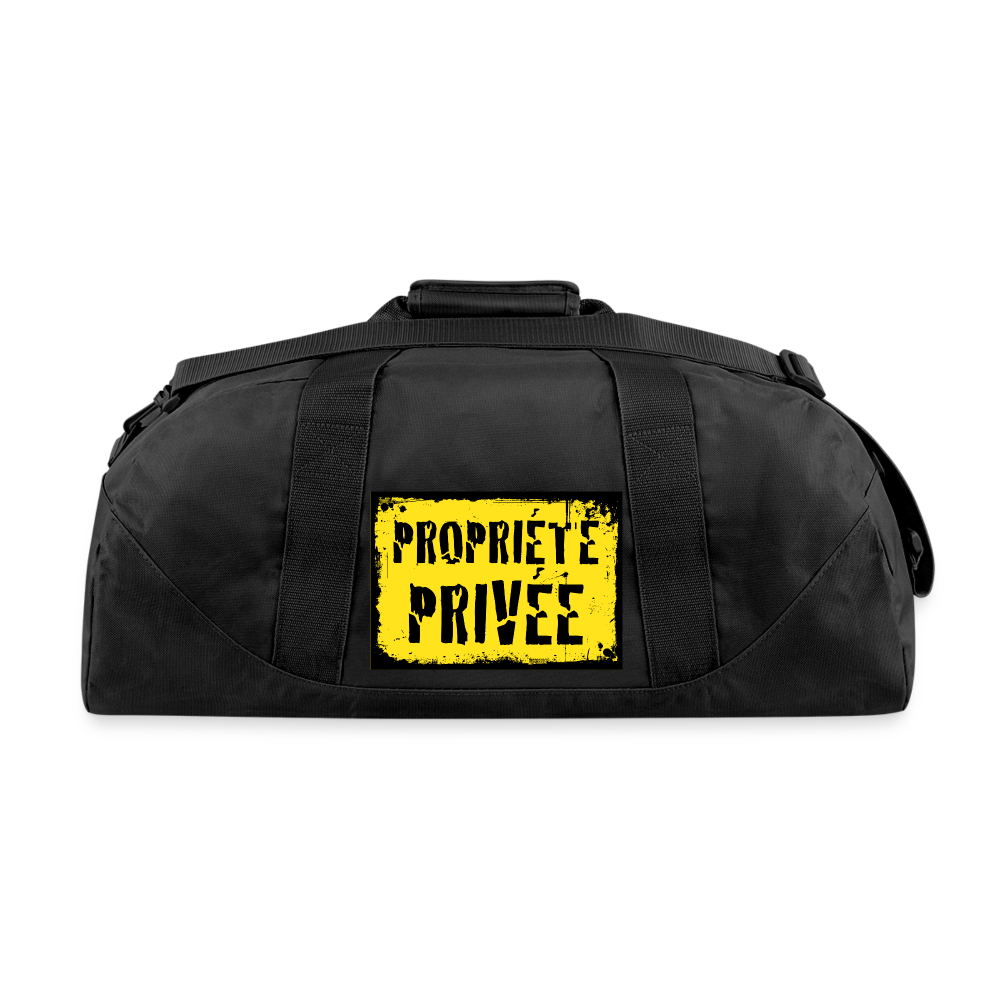 Recycled Duffel Bag - black