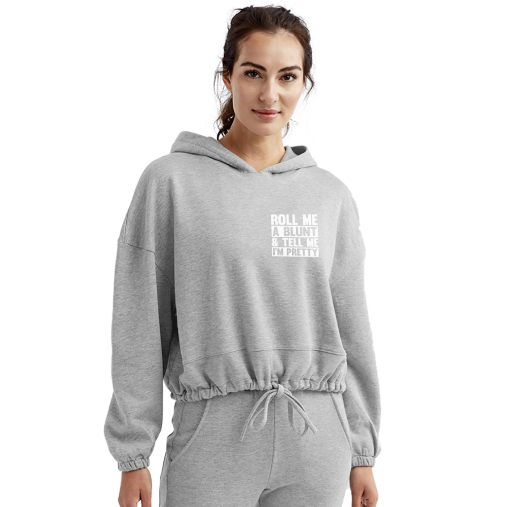 Women’s Cropped Hoodie - heather gray