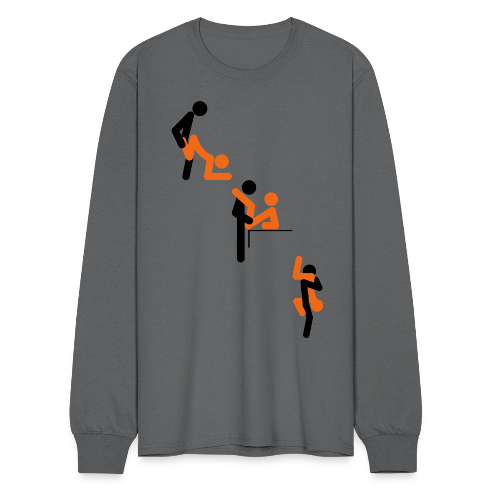 Men's Long Sleeve T-Shirt - charcoal