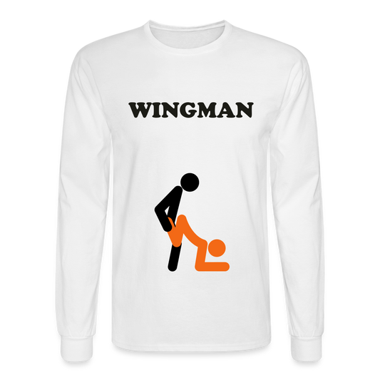 Men's Long Sleeve T-Shirt Wingman - white