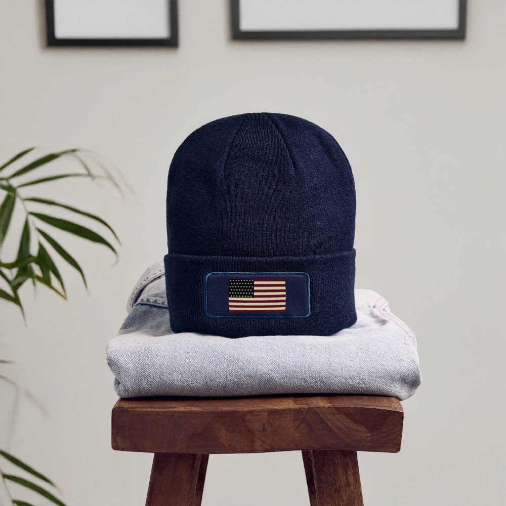 Patch Beanie - navy