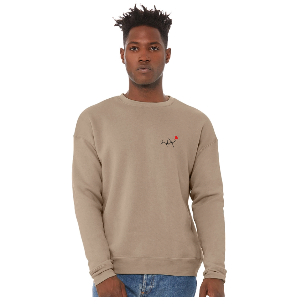 Bella + Canvas Unisex Sweatshirt VineRose - tan