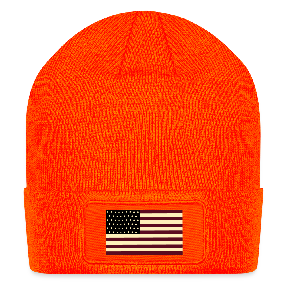 Patch Beanie - neon orange