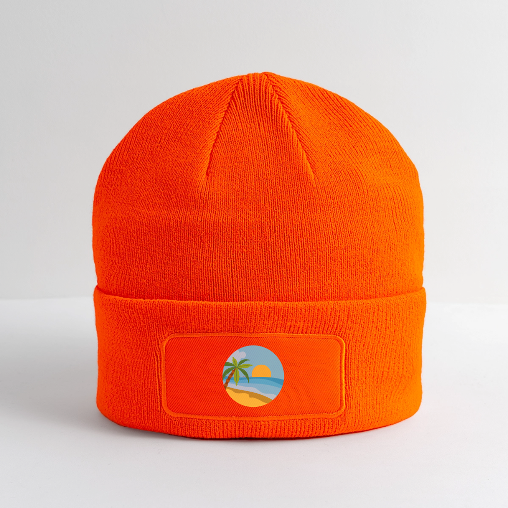 Patch Beanie Beach - neon orange