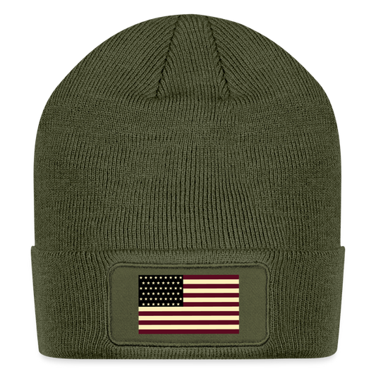 Patch Beanie - olive