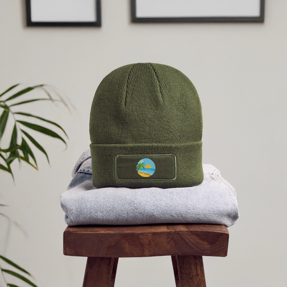 Patch Beanie Beach - olive