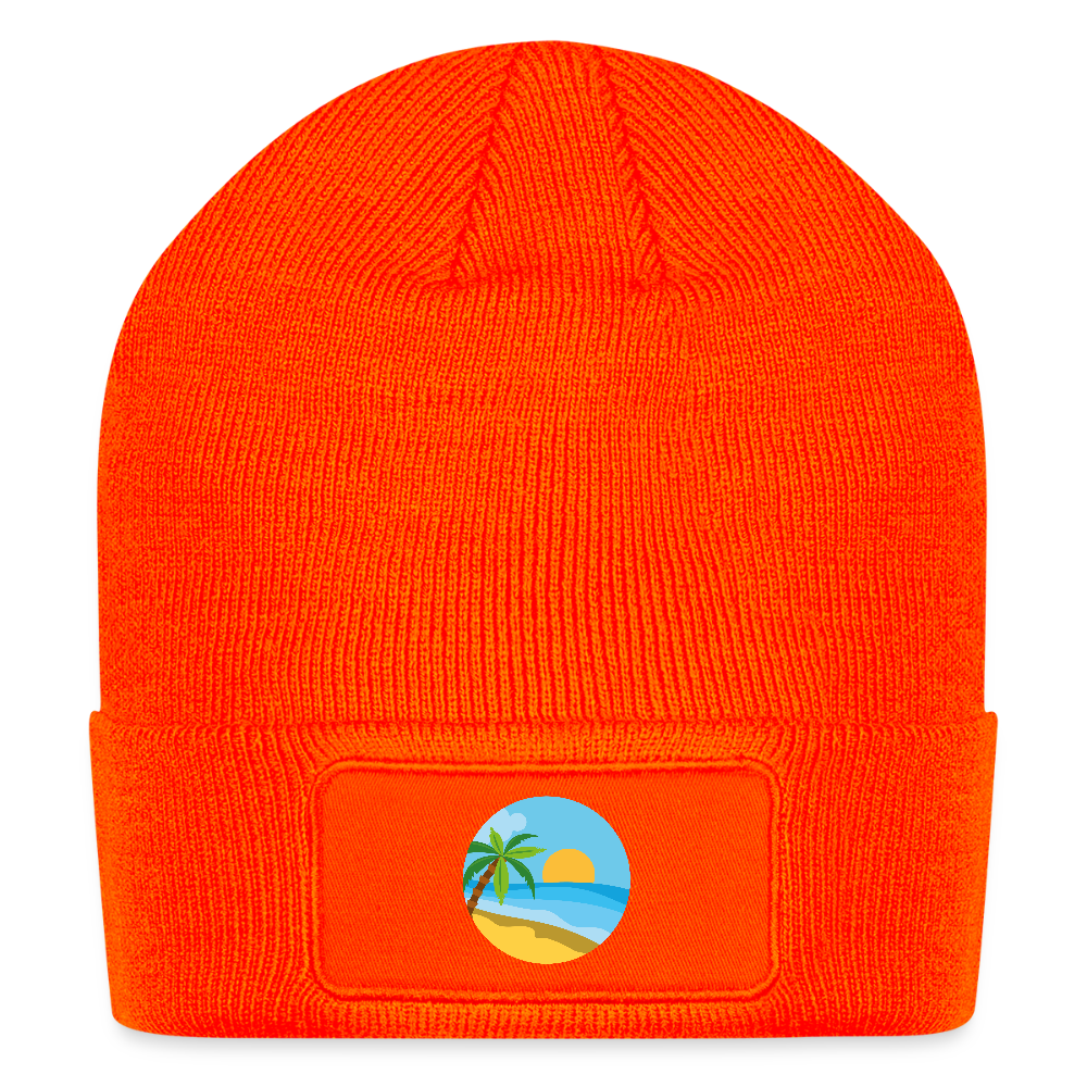 Patch Beanie Beach - neon orange