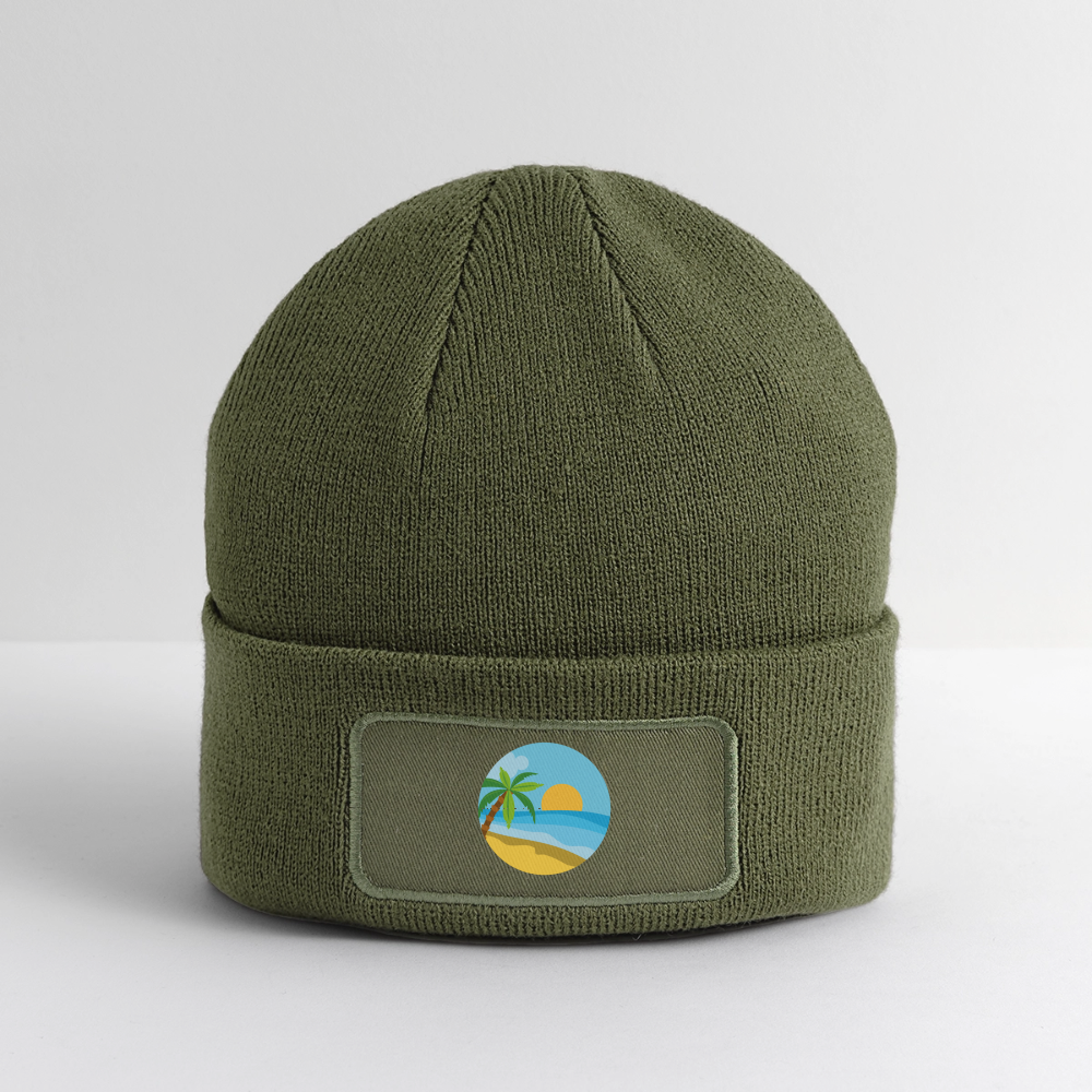 Patch Beanie Beach - olive