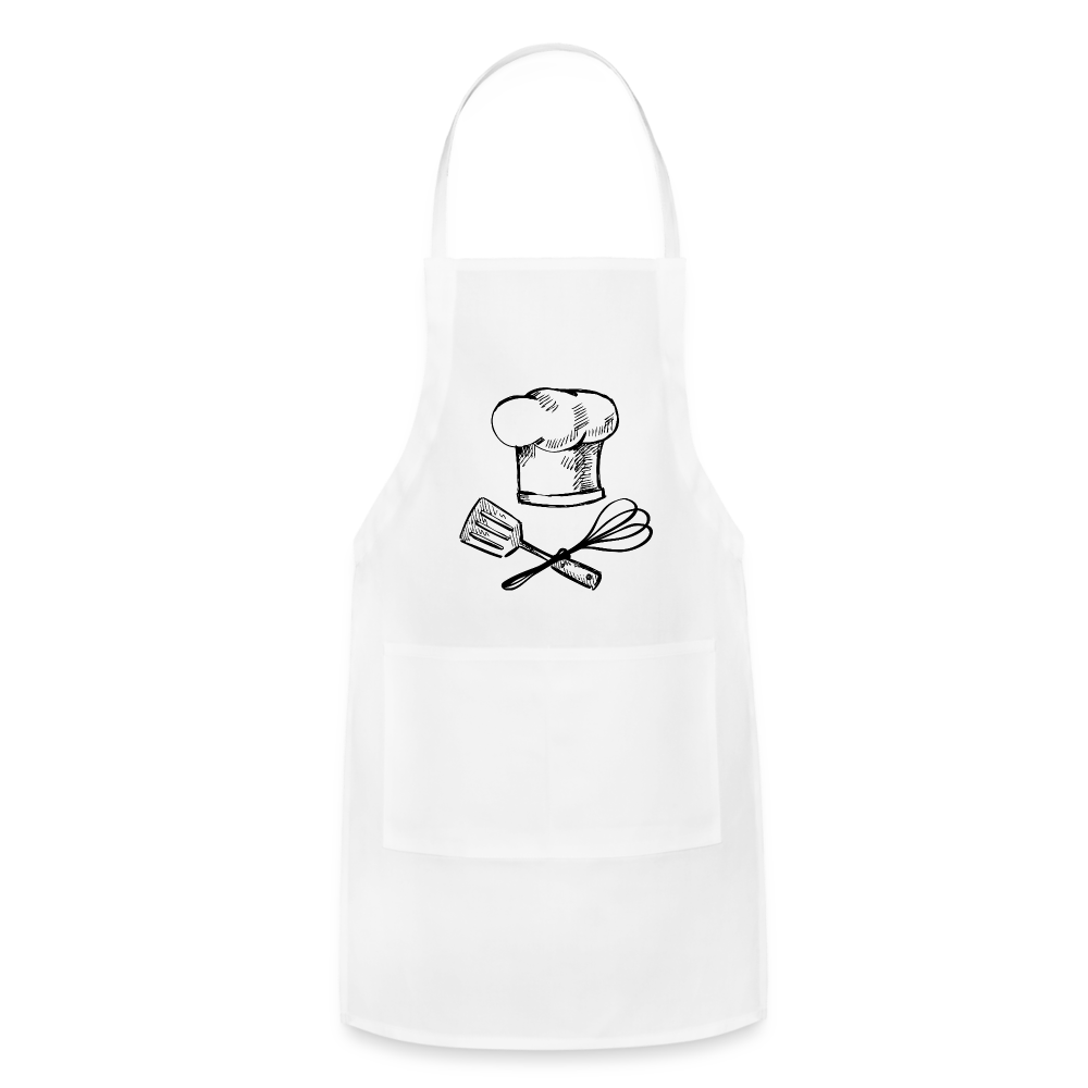 Adjustable Apron - white