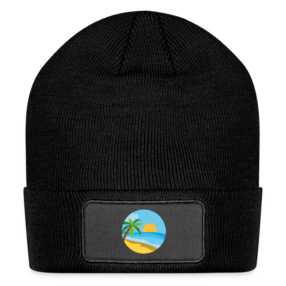 Patch Beanie Beach - black