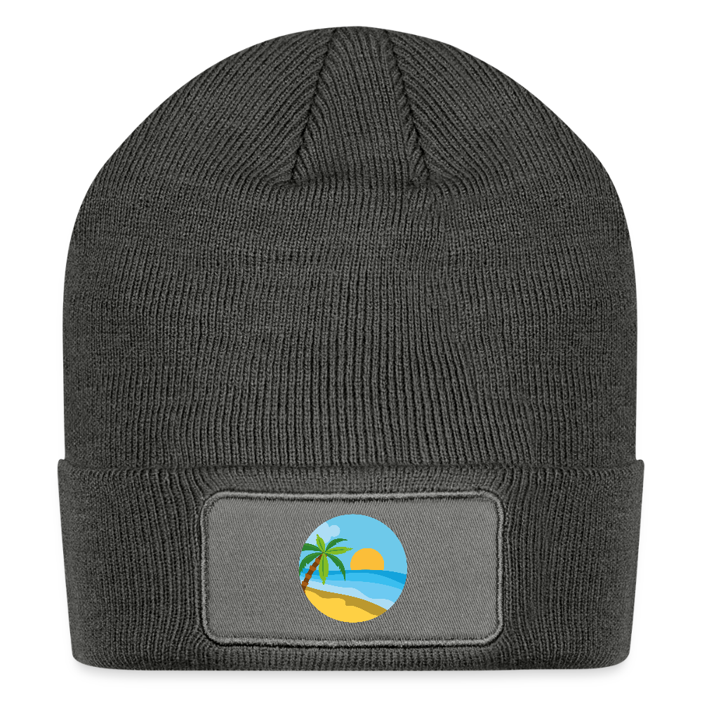 Patch Beanie Beach - charcoal grey