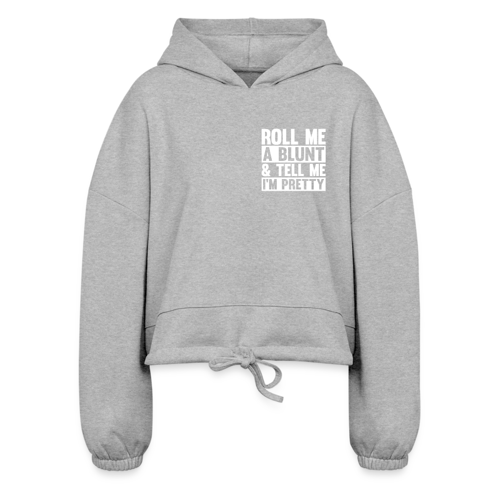 Women’s Cropped Hoodie - heather gray