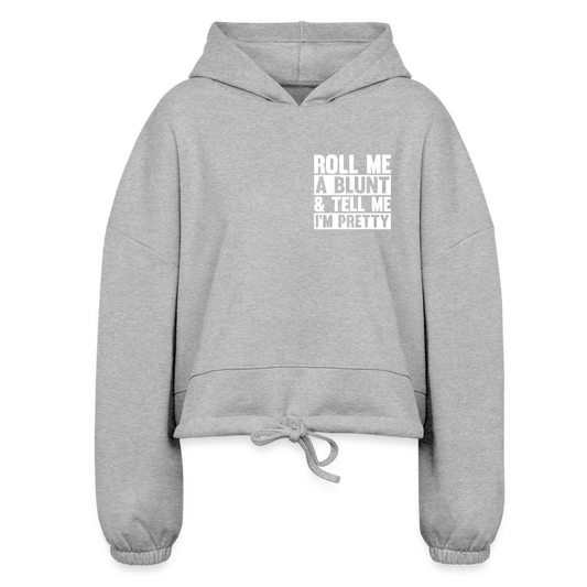 Women’s Cropped Hoodie - heather gray