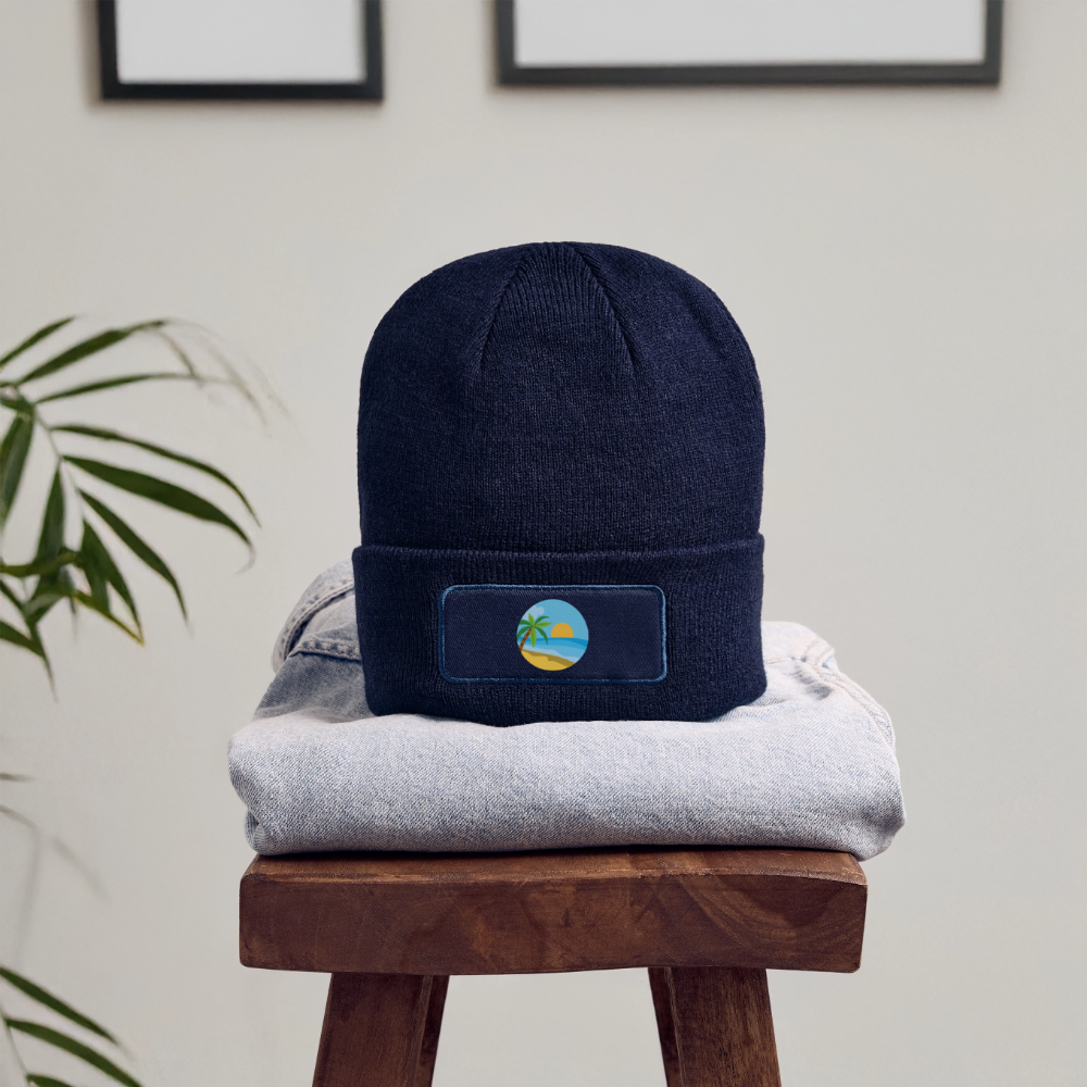 Patch Beanie Beach - navy