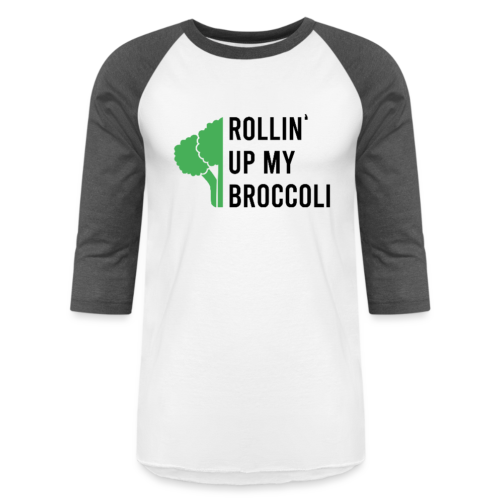 Baseball T-Shirt Broccoli - white/charcoal