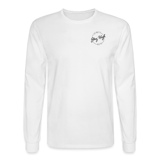 Men's Long Sleeve T-Shirt Stay High - white