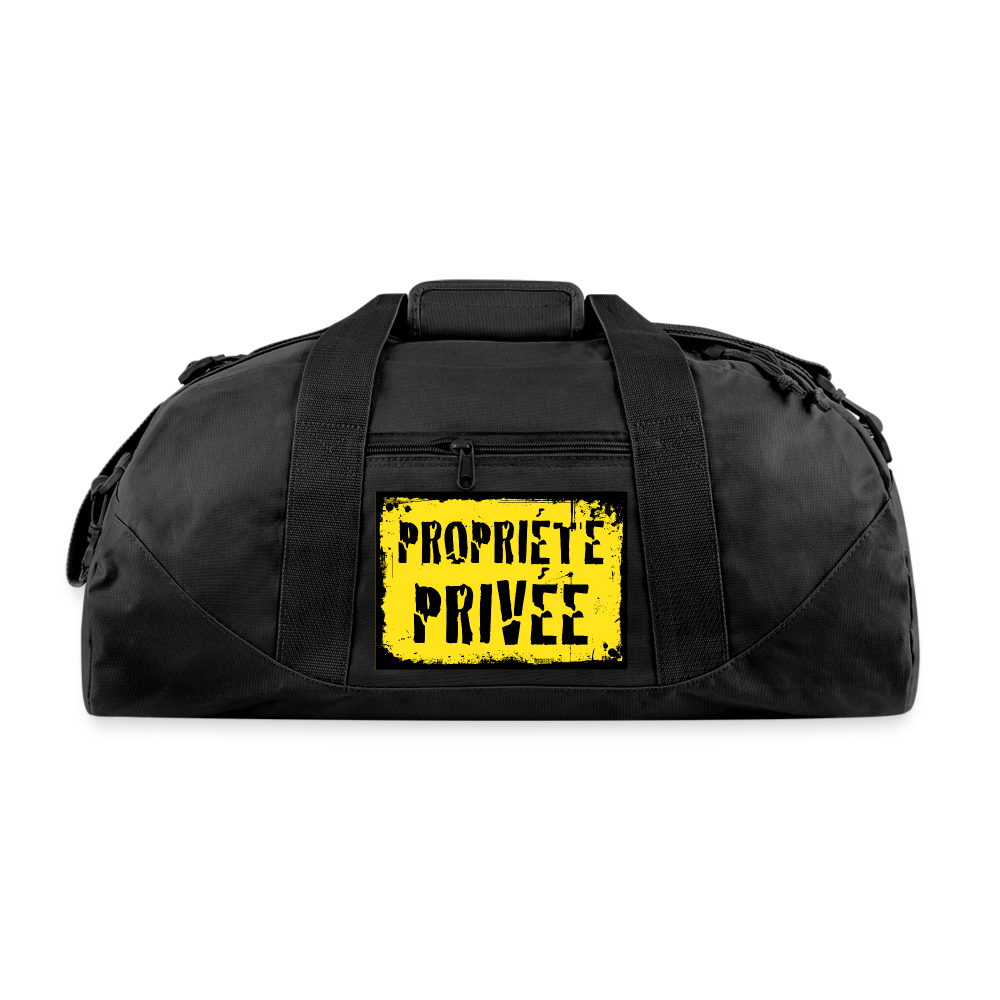 Recycled Duffel Bag - black