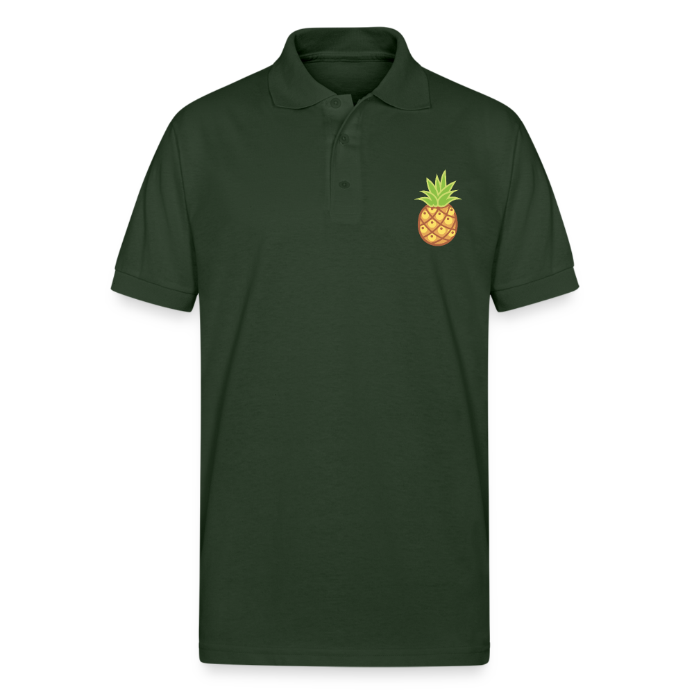 Gildan Unisex 50/50 Jersey Polo Tee - forest green