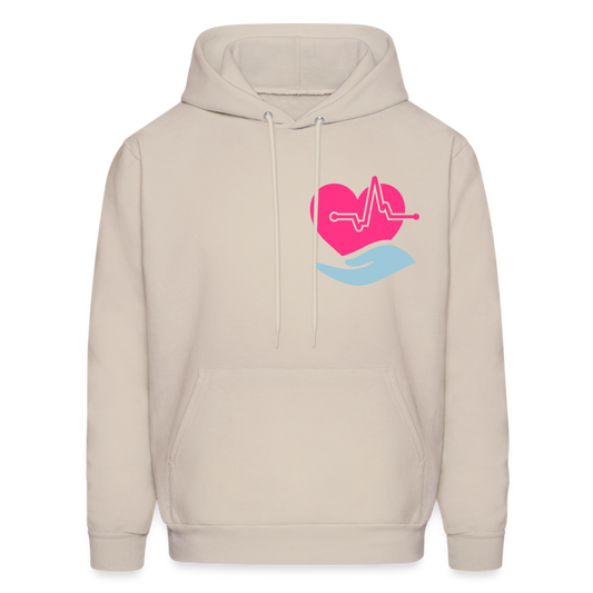 Men's Hoodie Heartbeat - Sand