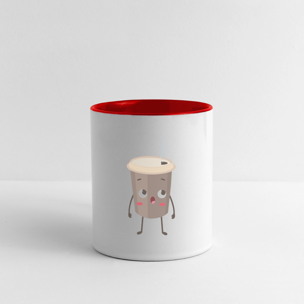 Contrast Coffee Mug - white/red