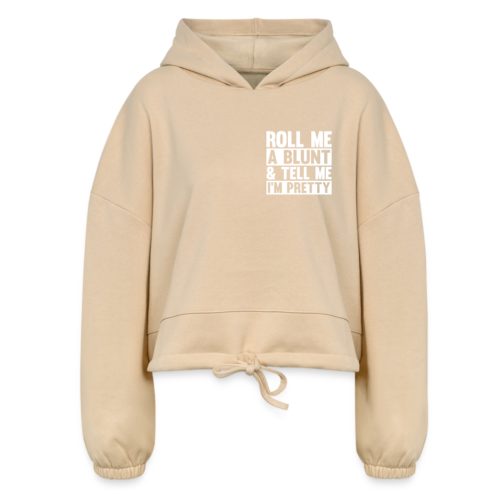 Women’s Cropped Hoodie - nude